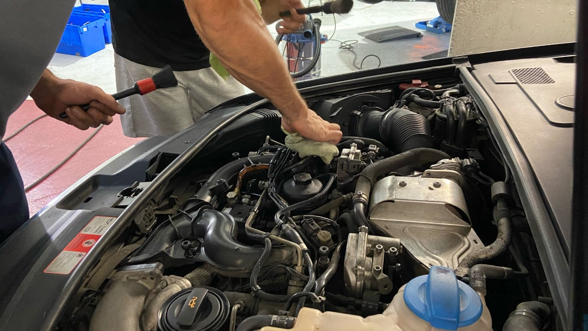 productos para limpiar el motor del coche