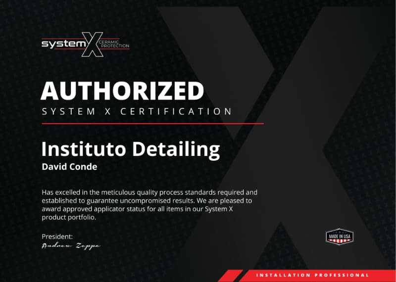 Certificación System X Ceramic