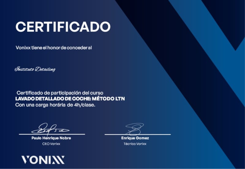 Certificación Vonixx