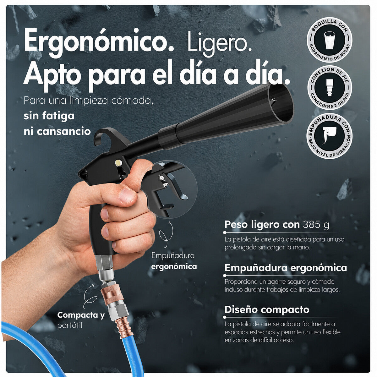 Ficha técnica AirGun: ergonomía