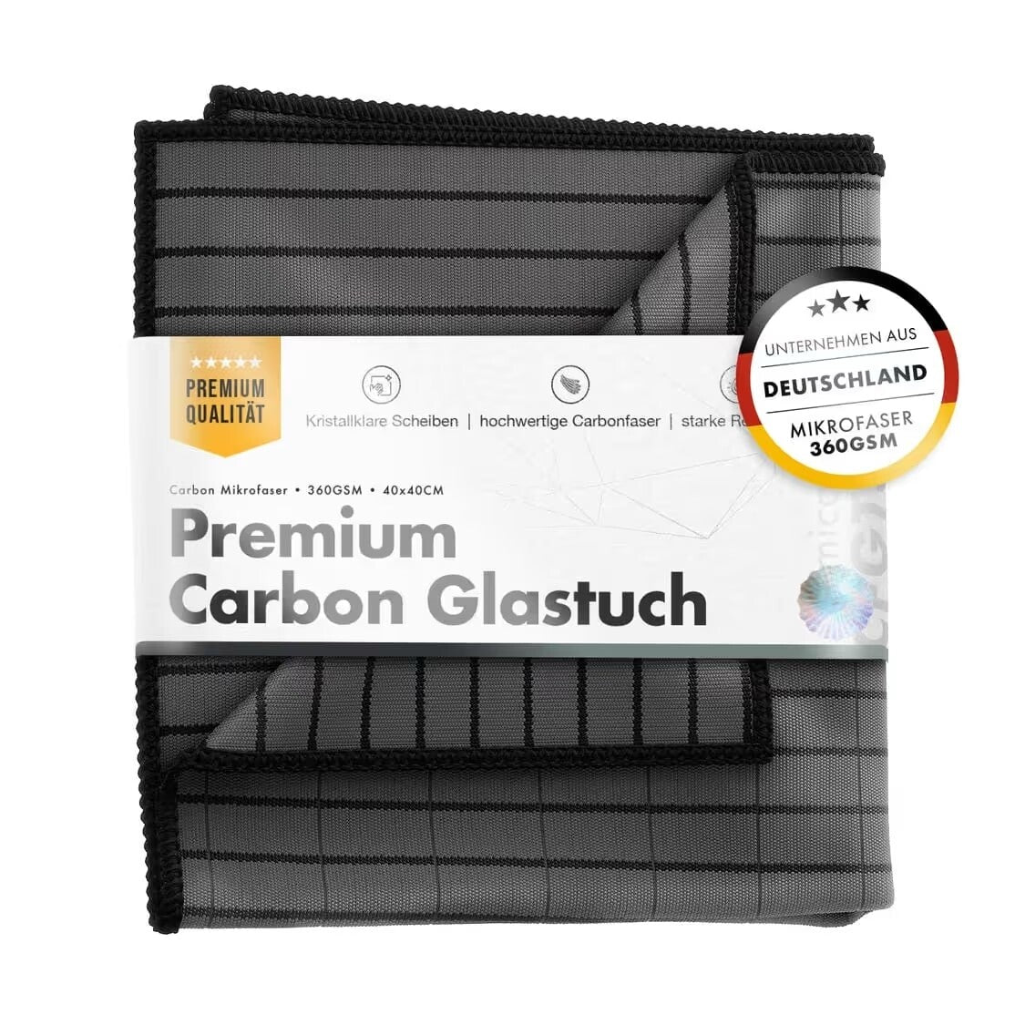Chemicalworkz Carbon Fiber Glass Towel de 360 GSM para cristales