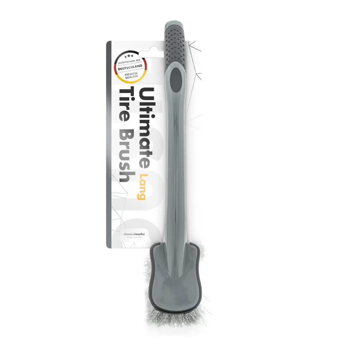 Chemicalworkz Long Handle Detailing Brush de 47 cm para neumáticos y pasos de rueda