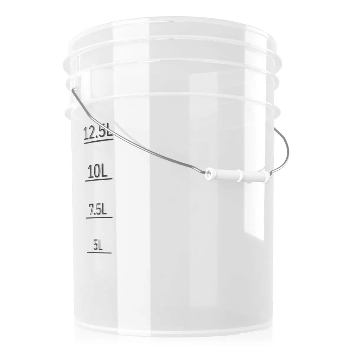 Chemicalworkz Performance Bucket 5 GAL, cubo de lavado blanco transparente de 19 litros