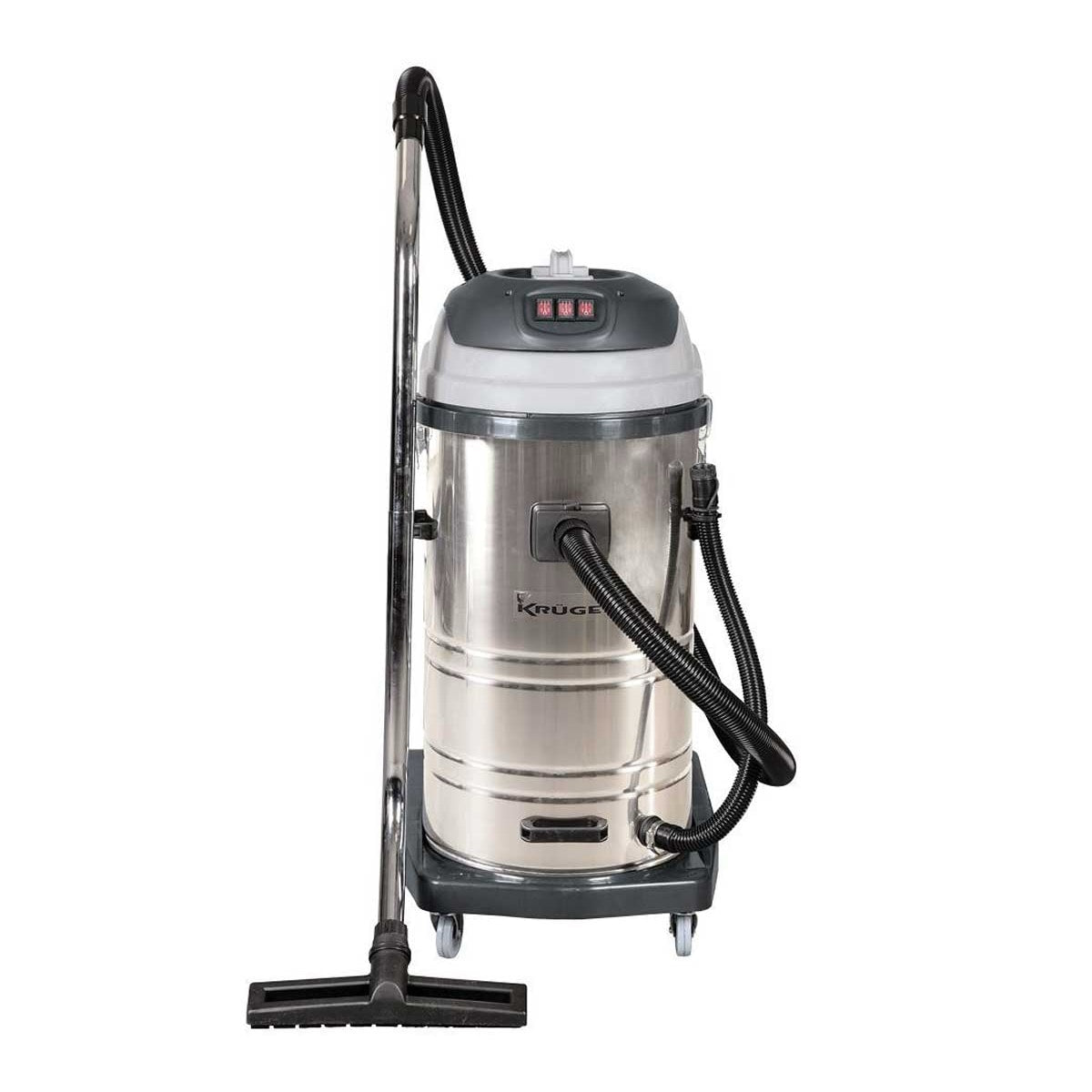 Aspirador polvo-líquido Krüger KRA775 de 3 motores 80L