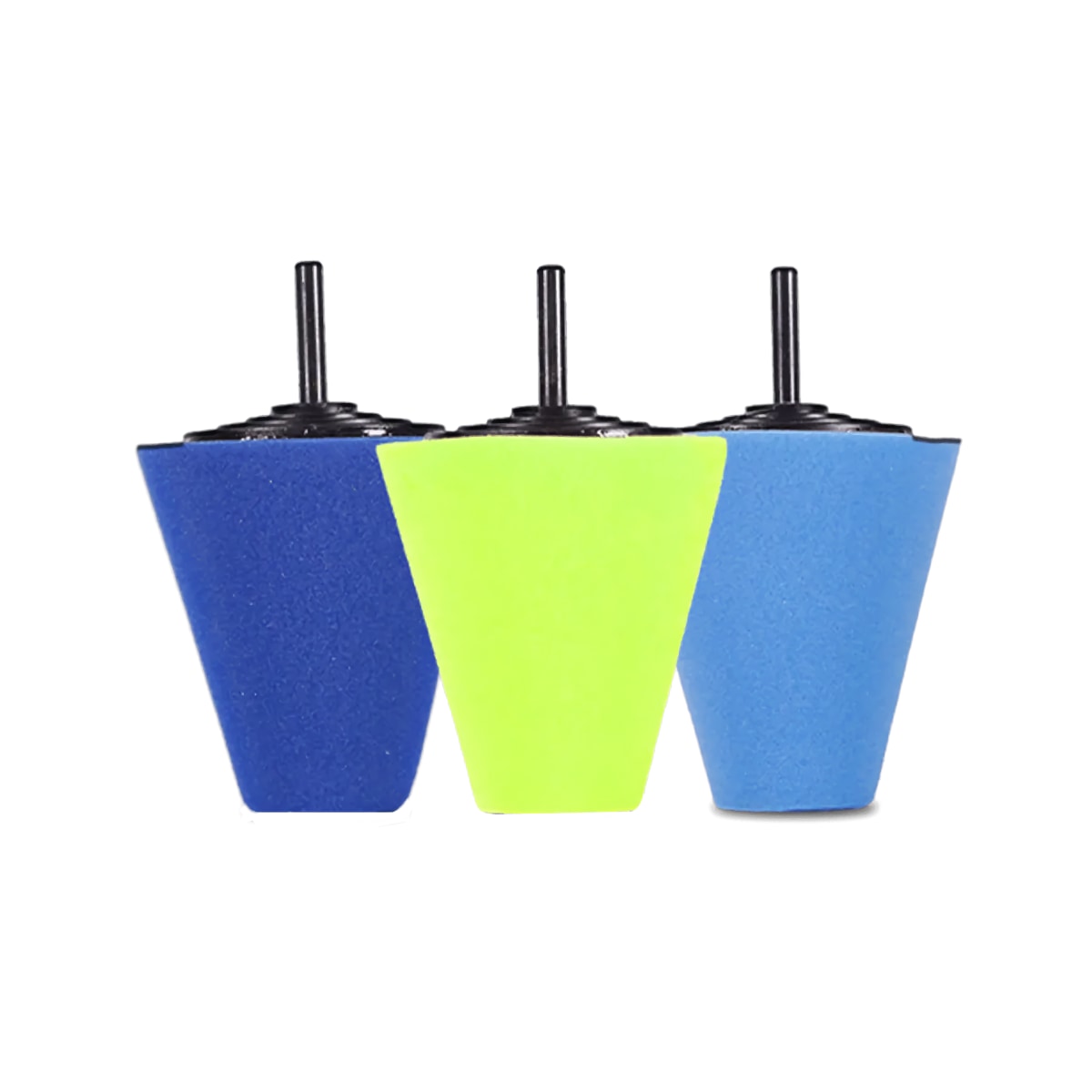 Vonixx Kit de 3 conos de pulido para llantas y zonas difíciles