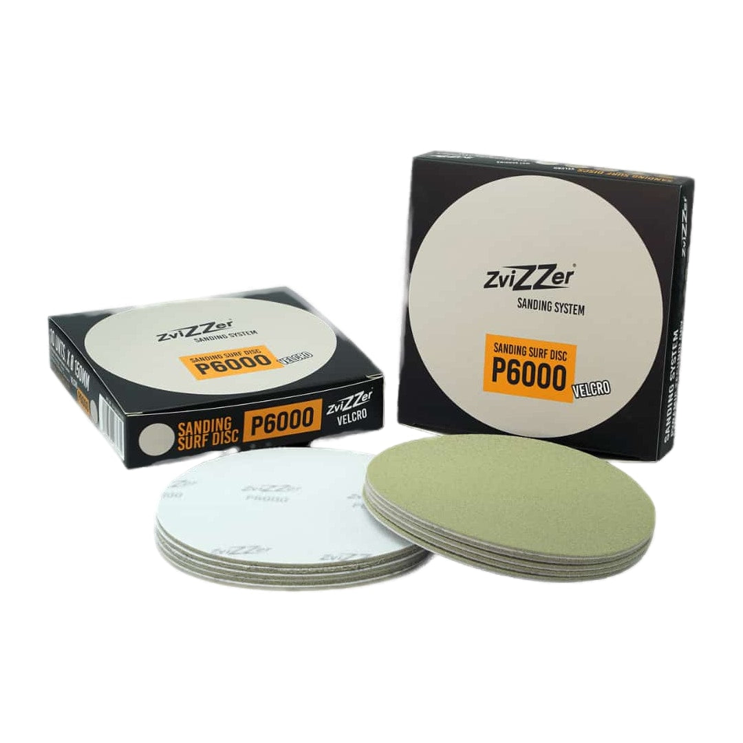 Zvizzer Sanding Surf Disc P6000: Lijas al agua 10 uds