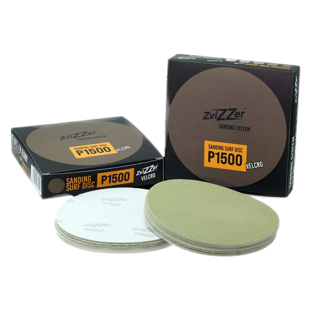 Zvizzer Sanding Surf Disc P1500: Lijas al agua 10 uds