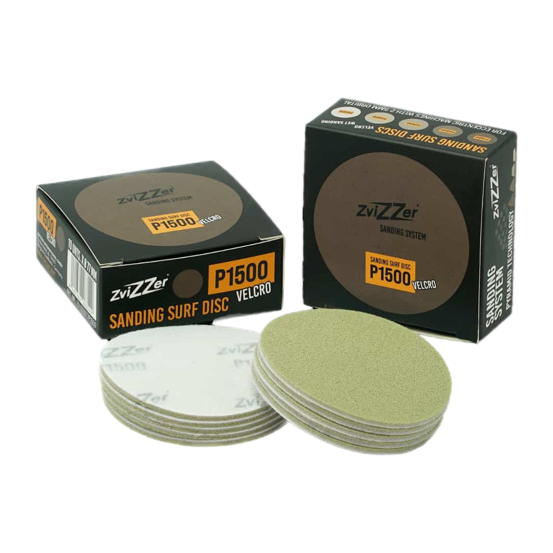 Zvizzer Sanding Surf Disc P1500: Lijas al agua 10 uds
