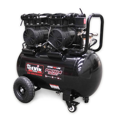 Compresor silencioso Cevik 100L 4HP S/A CEVIK PRO CA-PRO104SILENT