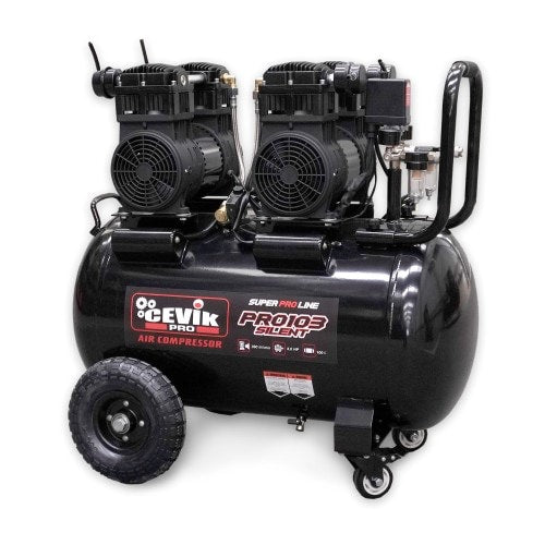 Compresor silencioso Cevik 100L 3HP S/A CEVIK PRO CA-PRO103SILENT