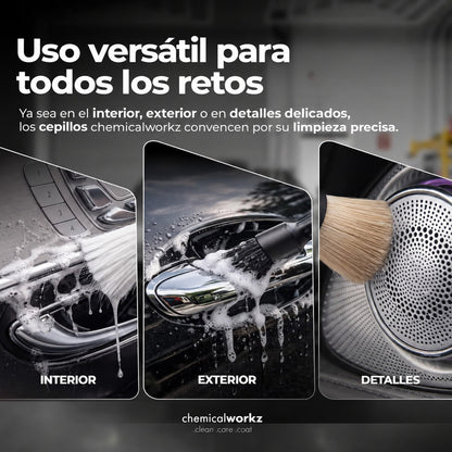 Chemicalworkz Black Boar Detailing Brush 20 mm: uso en interior, exterior y detalles