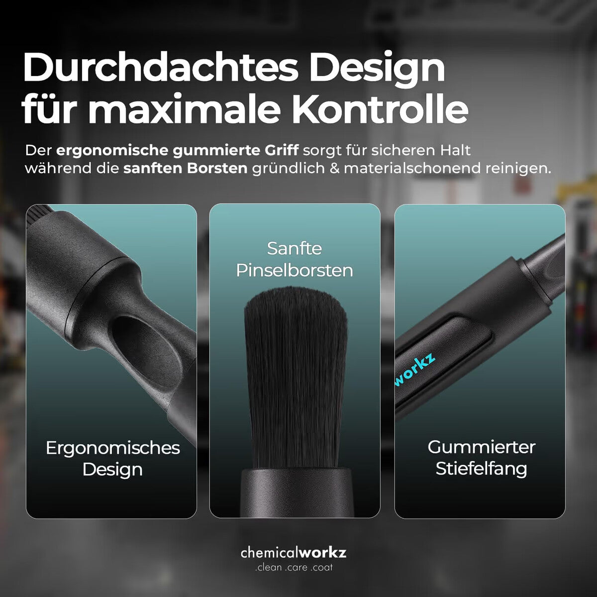 Chemicalworkz black boar detailing brush 20mm imagen secundaria