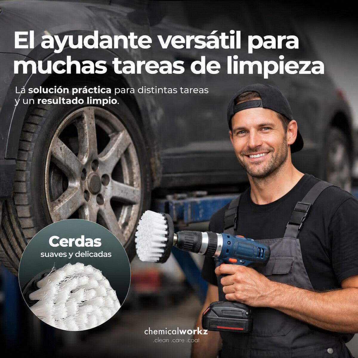 Chemicalworkz Drill Brush Set: características y medidas de los cepillos