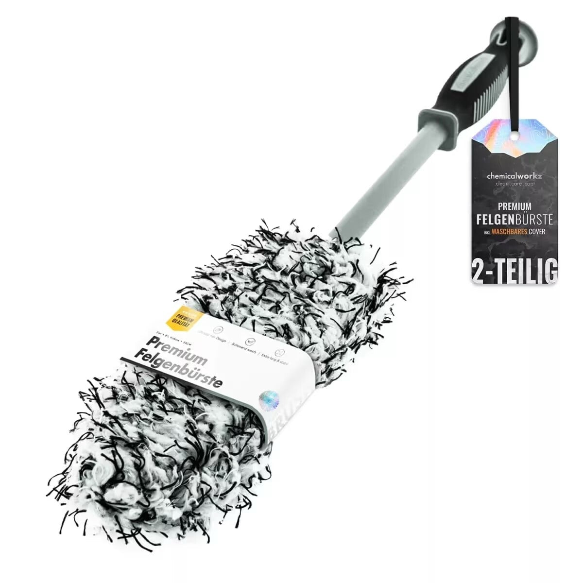 Chemicalworkz Flat Wheel Brush de microfibra de viscosa para llantas