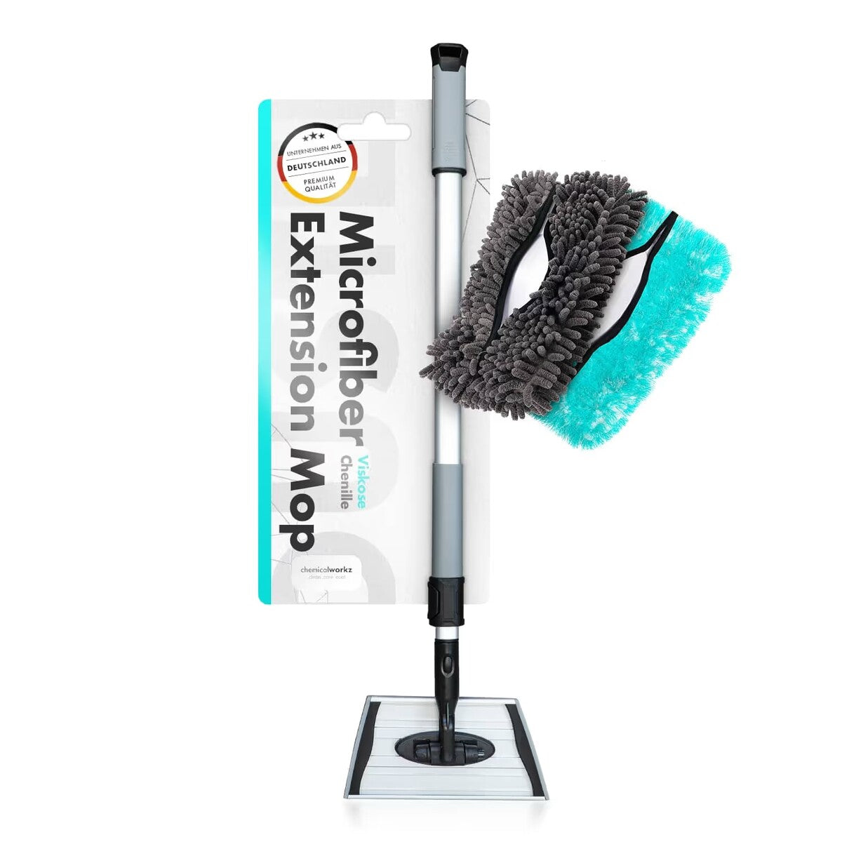 Chemicalworkz Microfiber Extension Mop extensible de microfibra con dos recambios