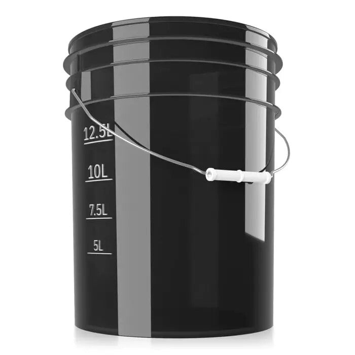 Chemicalworkz Performance Bucket 5 GAL, cubo de lavado negro transparente de 19 litros