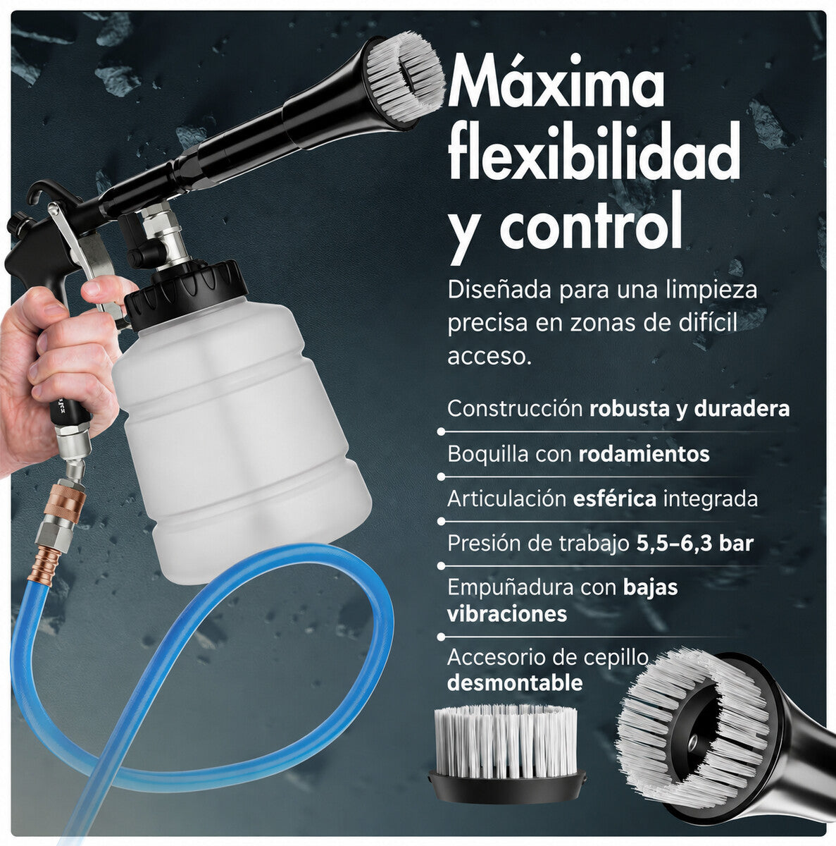 Chemicalworkz Performance Cleaning Gun: flexibilidad, control y especificaciones de uso