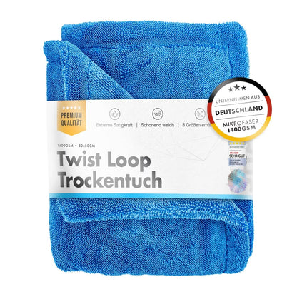 Chemicalworkz Shark Twisted Loop azul, toalla de secado 1400 GSM
