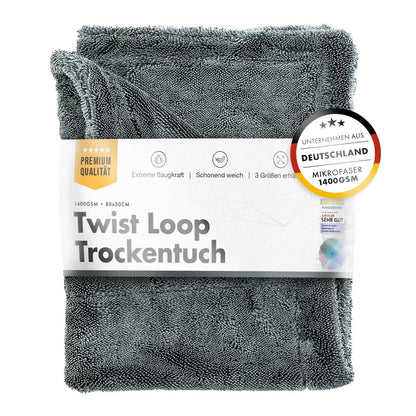 Chemicalworkz Shark Twisted Loop gris, toalla de secado 1400 GSM