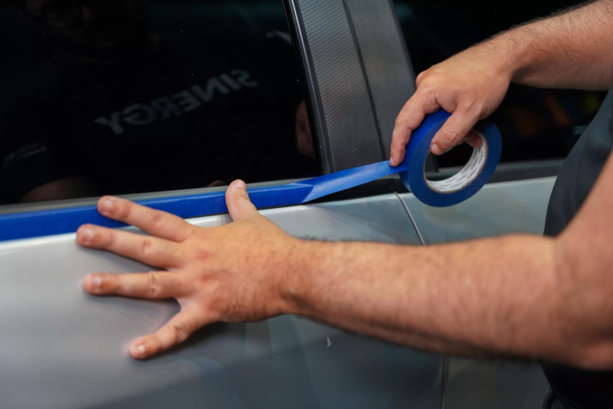 Vonixx cinta de enmascarar azul